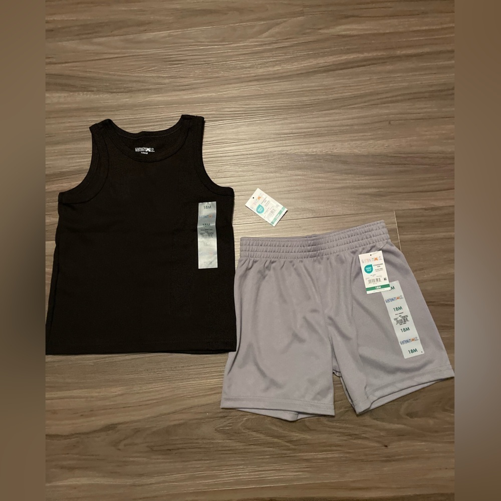 Garanimals Baby Boy Black and Gray Kids Matching Set size 18M-NWT - Picture 3 of 3